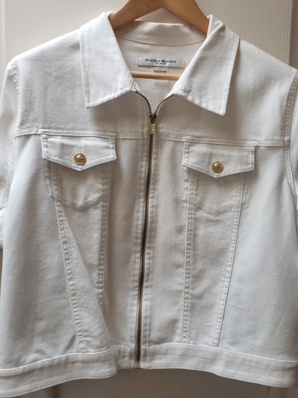 Bianca Nygard White Jean Jacket - Stretch